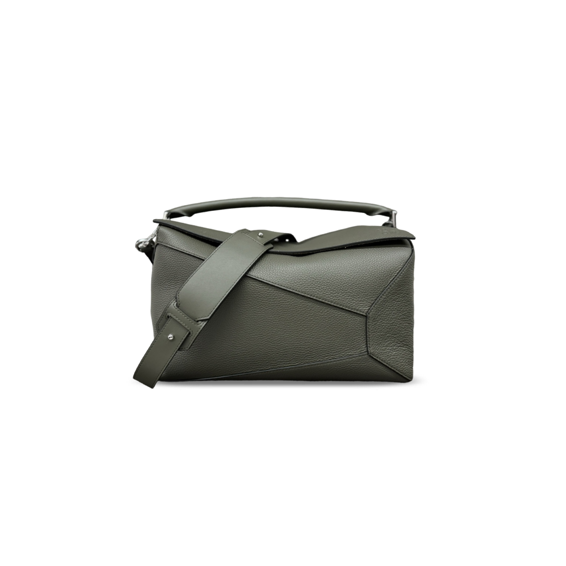 L0ew* large puzzle edge bag in grained calfskin (37*23*19cm)